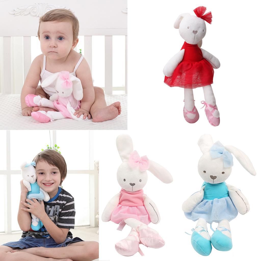 Soft Plush Toys Rabbit Stuffed Animal Baby Kids Gift Animals Doll Pink