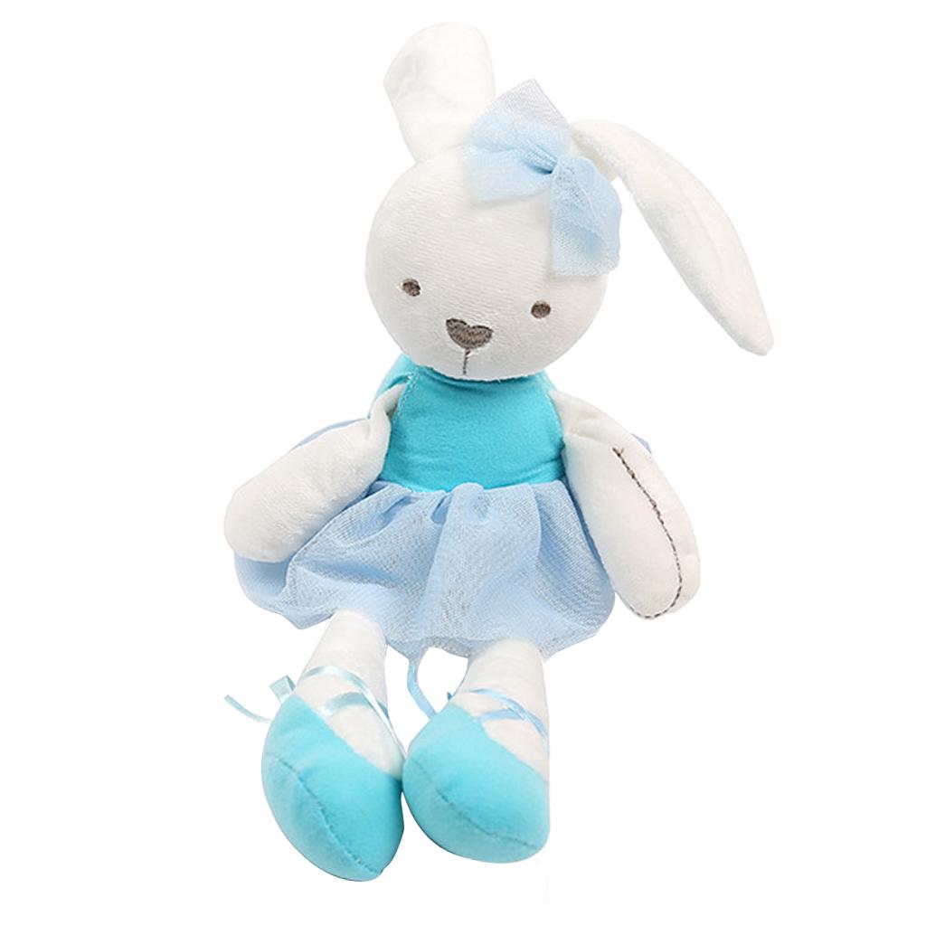 Soft Plush Toys Rabbit Stuffed Animal Baby Kids Gift Animals Doll Blue