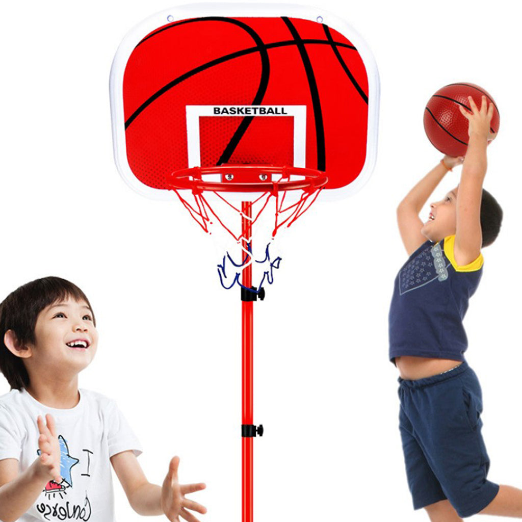 Kids Adjustable Basketball Back Board Stand Net Toy Indoor Outdoor Game