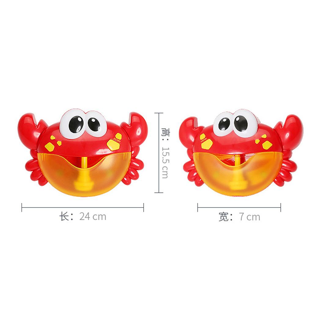 Crab Bubble Maker Baby Automated Spout Crab Bath Bubble Toy Gift with 12 Songs