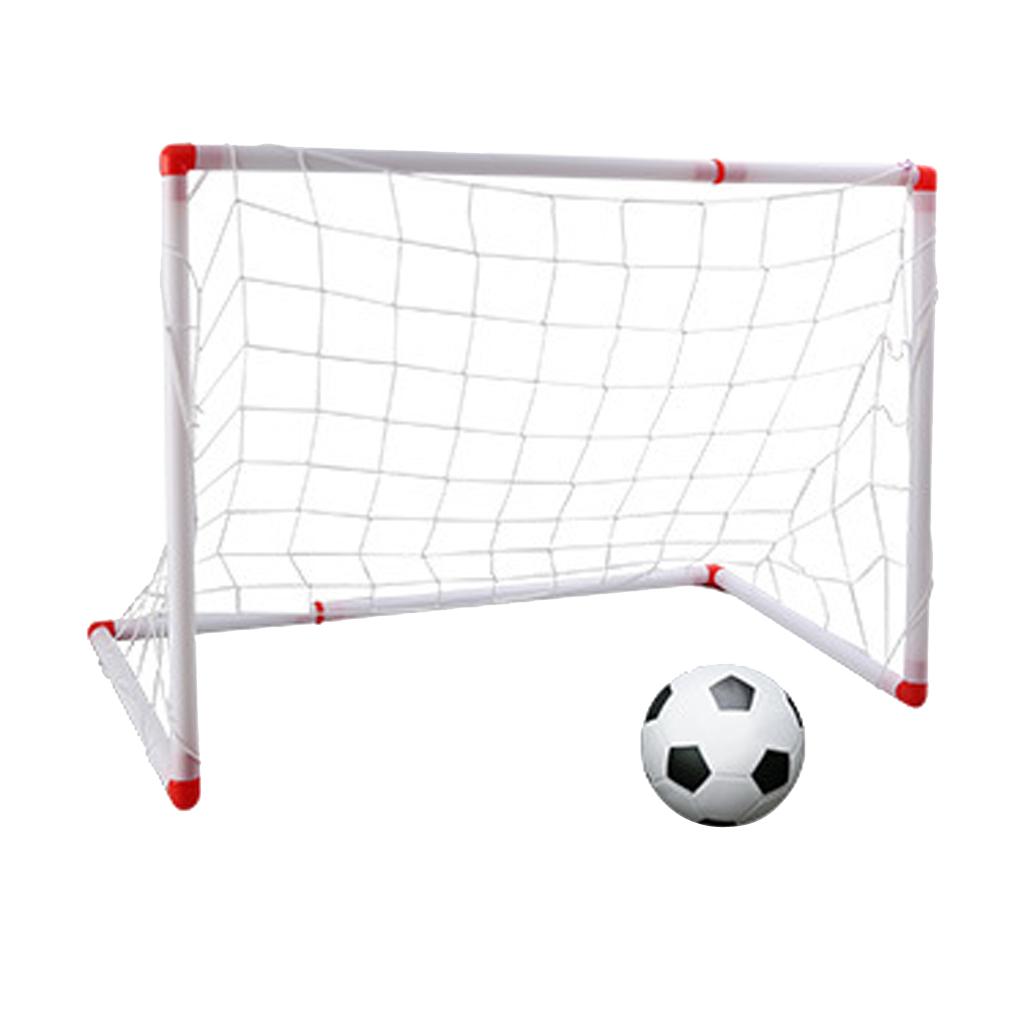 Mini Portable Soccer Football Goal Set Kids Outdoor Ball Game Toy Gift 86CM
