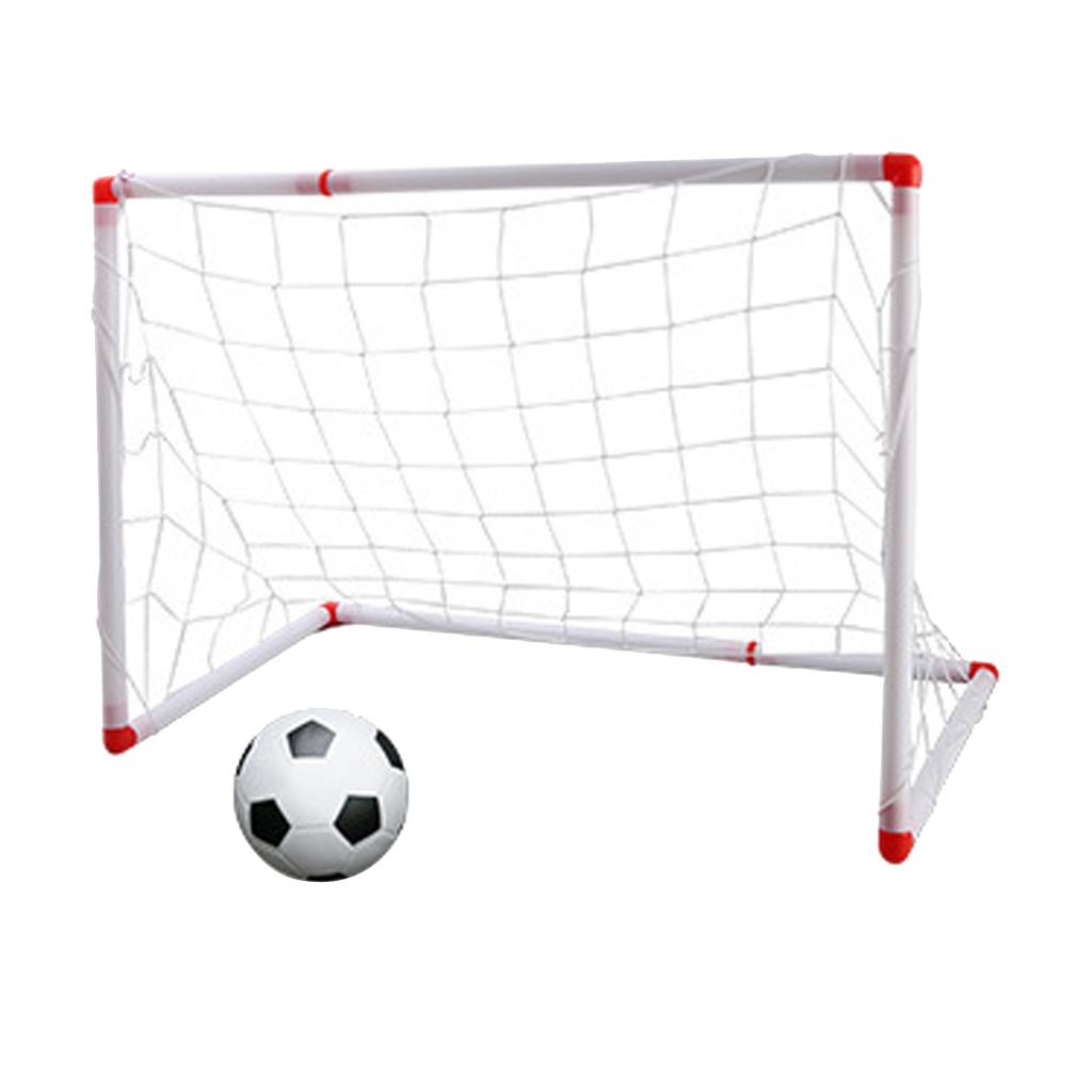 Mini Portable Soccer Football Goal Set Kids Outdoor Ball Game Toy Gift 86CM