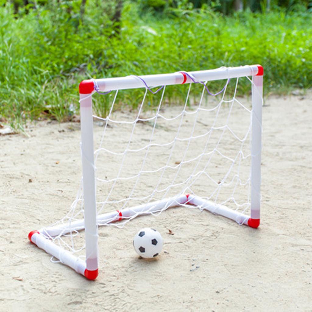 Mini Portable Soccer Football Goal Set Kids Outdoor Ball Game Toy Gift 106CM