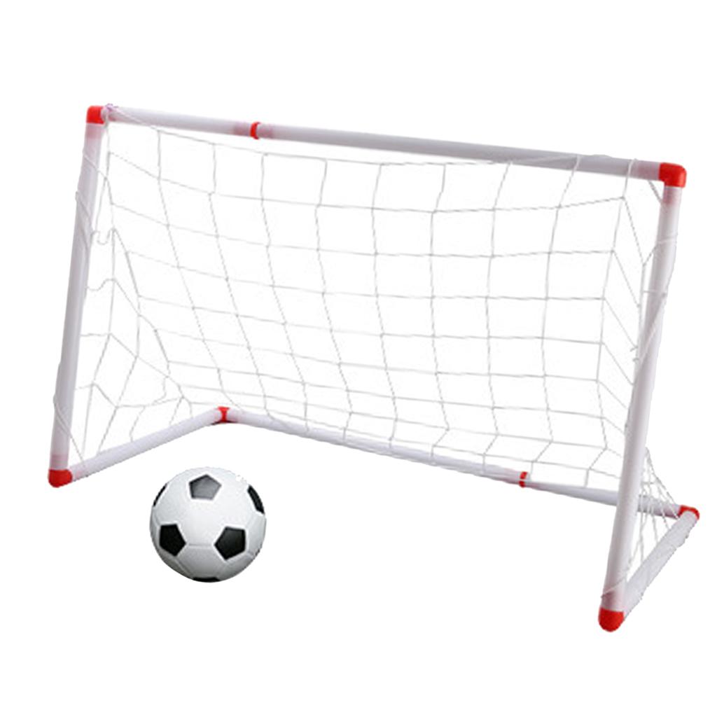 Mini Portable Soccer Football Goal Set Kids Outdoor Ball Game Toy Gift 106CM