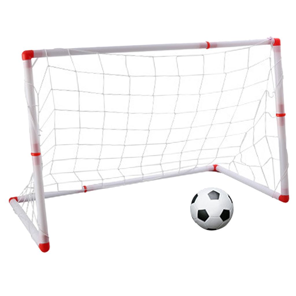Mini Portable Soccer Football Goal Set Kids Outdoor Ball Game Toy Gift 126CM