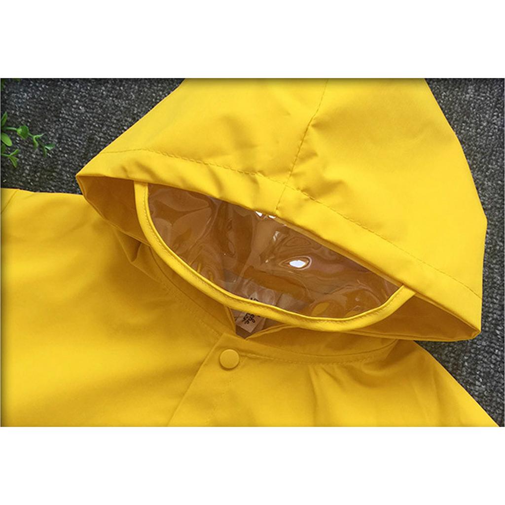 Cute Baby Kids Dinosaur Shaped Raincoat Yellow - XXL