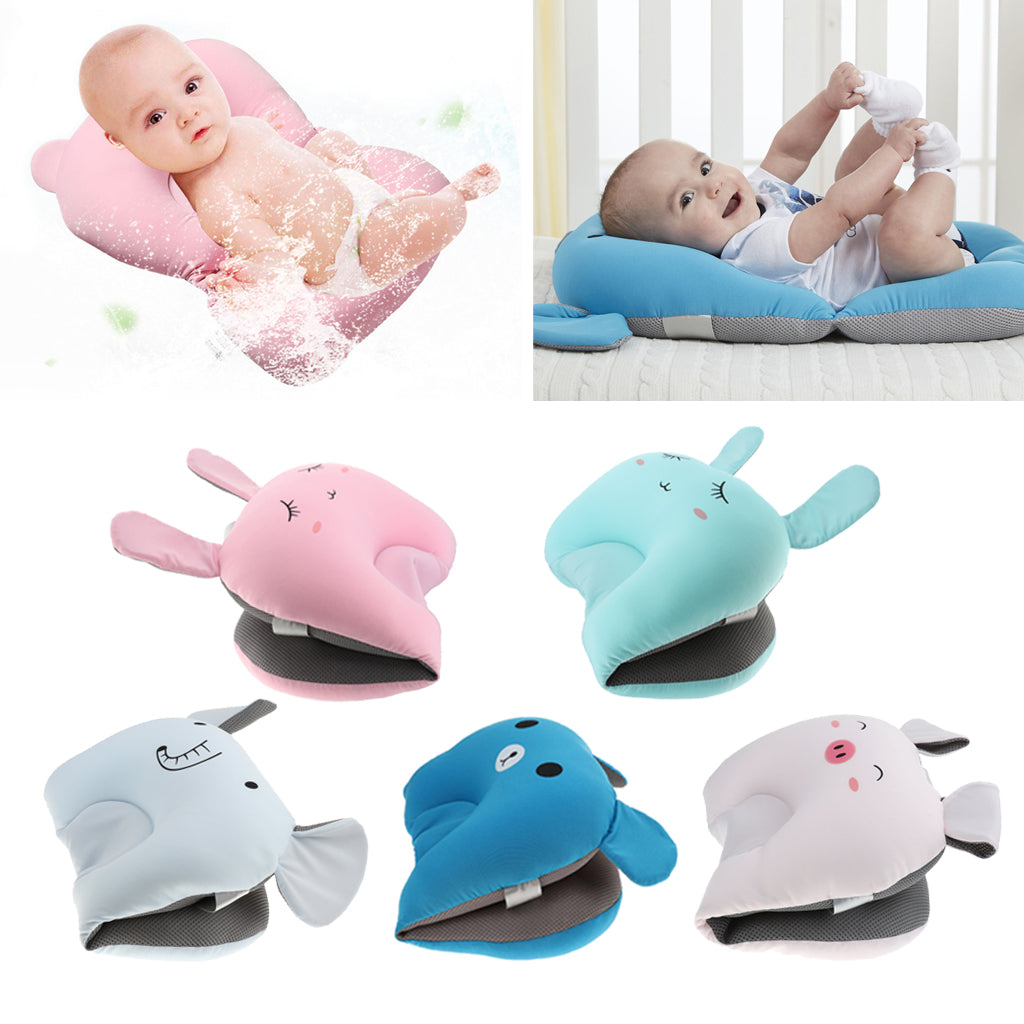 Bath Tub Pad Shower Nets Newborn Bath Seat Bathtub Bath Pads Pink Rabbit
