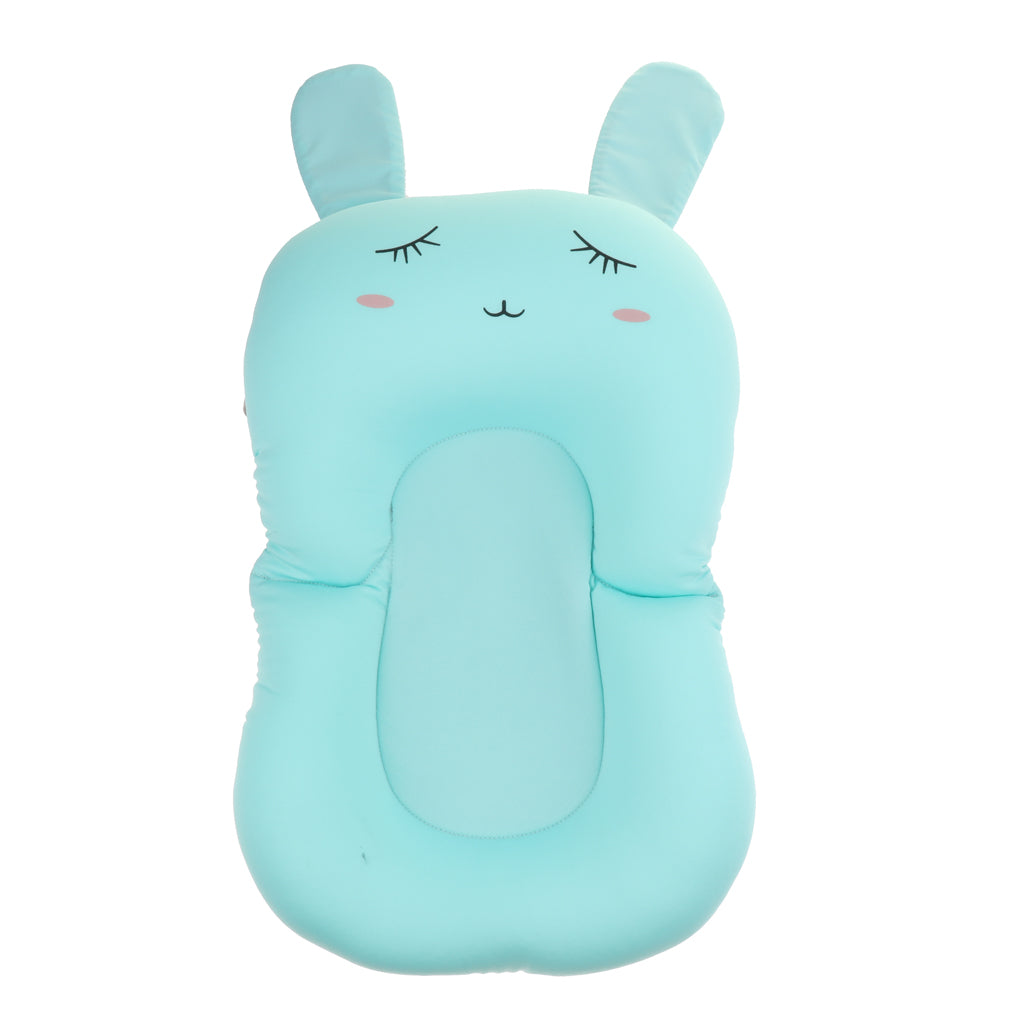 Bath Tub Pad Shower Nets Newborn Bath Seat Bathtub Bath Pads Blue Rabbit