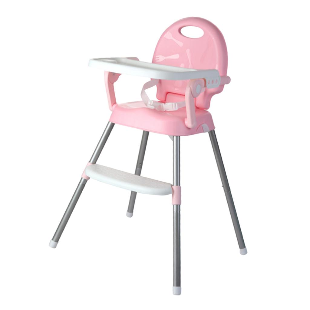 Baby Feeding High Chair Table Seat Booster Foldable Children Infant Pink