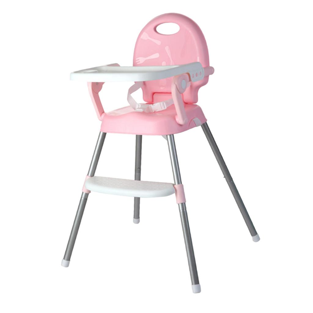 Baby Feeding High Chair Table Seat Booster Foldable Children Infant Pink