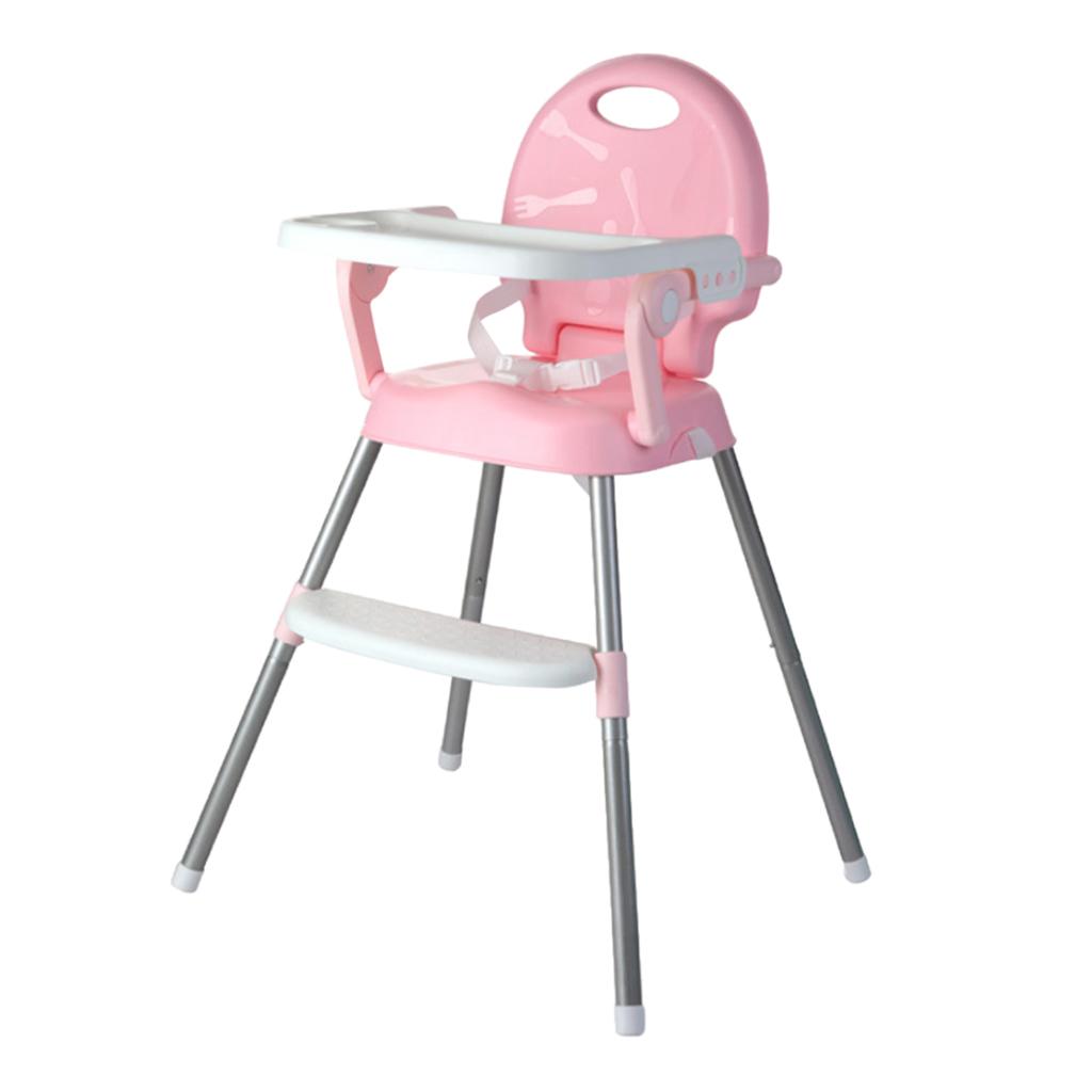 Baby Feeding High Chair Table Seat Booster Foldable Children Infant Pink