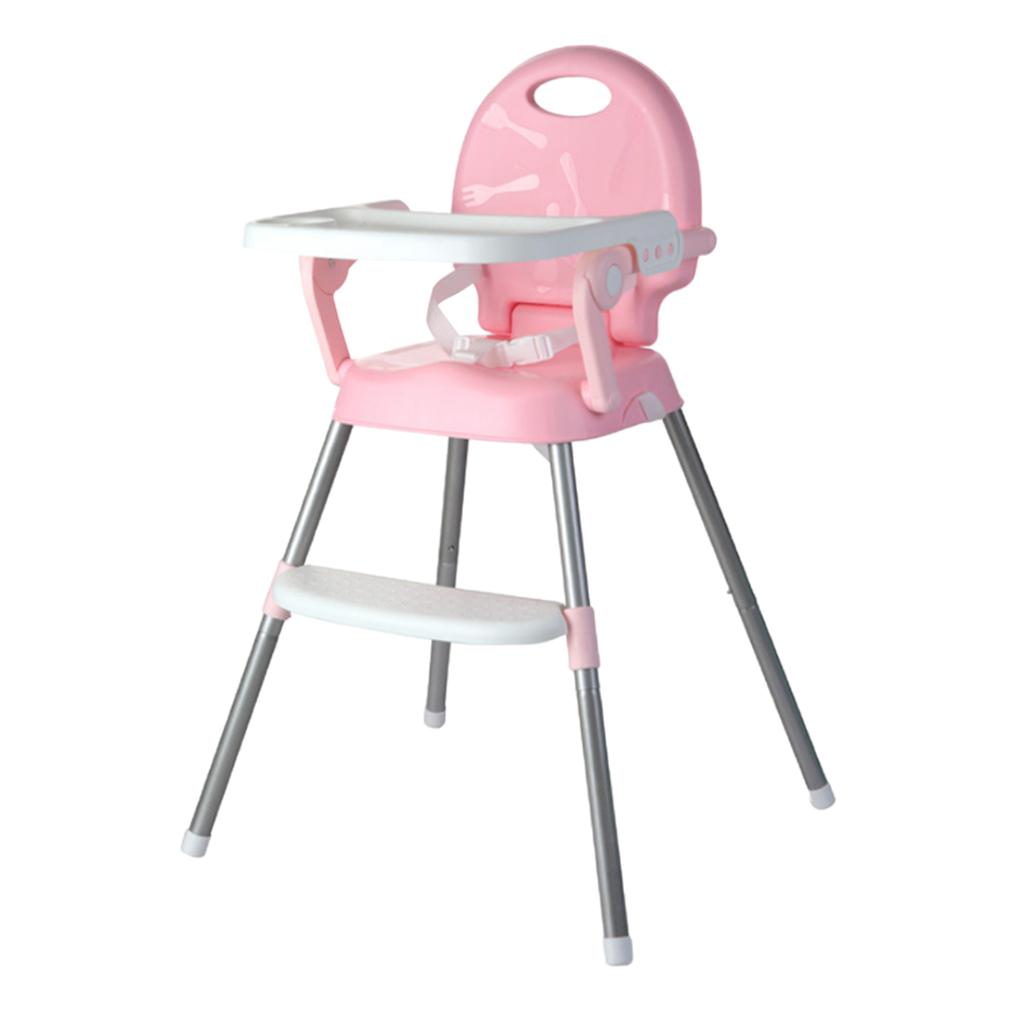 Baby Feeding High Chair Table Seat Booster Foldable Children Infant Pink