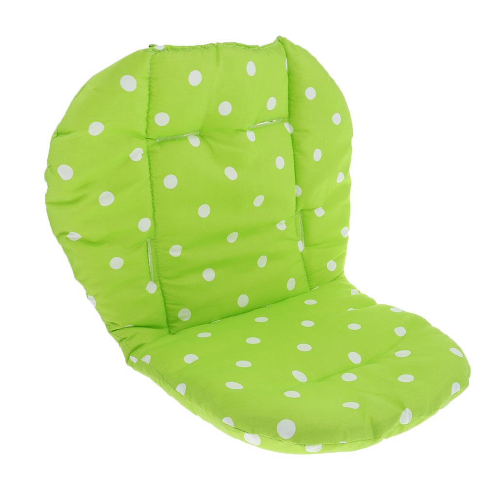 Baby Pushchair Stroller Kids Seat Pad Pram Liner Cushion Mat Green Dot
