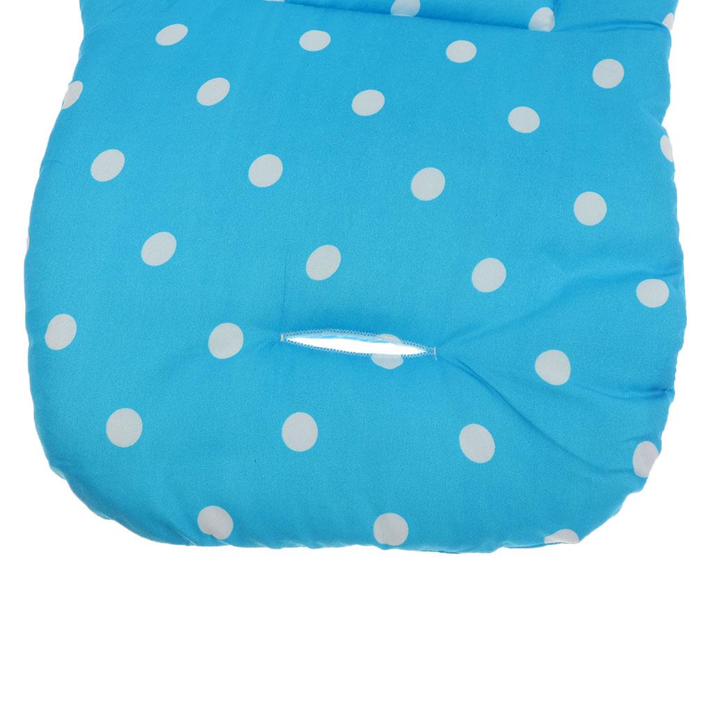 Baby Pushchair Stroller Kids Seat Pad Pram Liner Cushion Mat Blue Dot