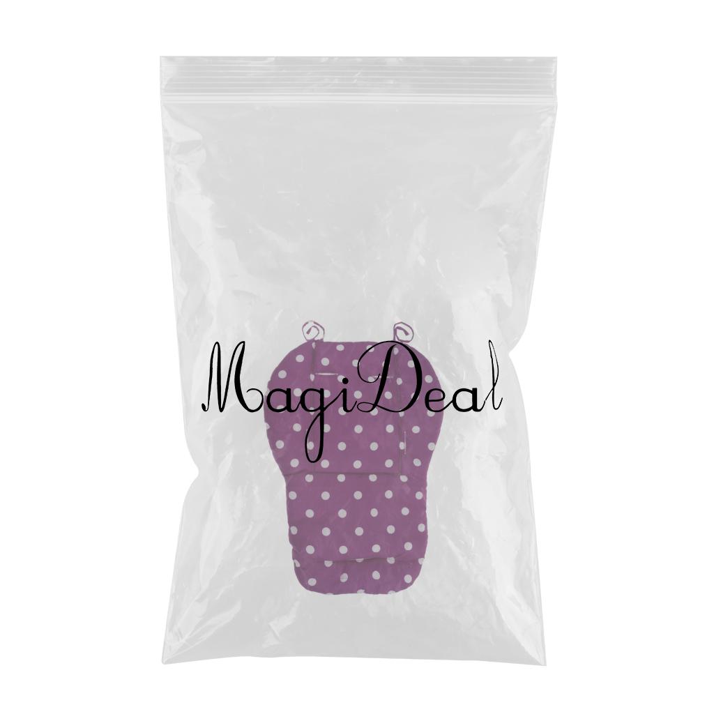 Baby Pushchair Stroller Kids Seat Pad Pram Liner Cushion Mat Purple Dot