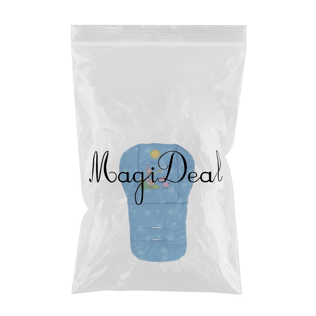 Baby Thick Stroller Pram Pushchair Mat Seat Cushion Pad Liner Cover Blue