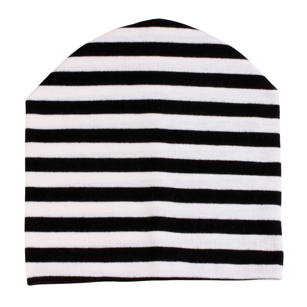 Girl&Boy Baby Infant Winter Warm Crochet Knit Hat Beanie Cap Black stripe