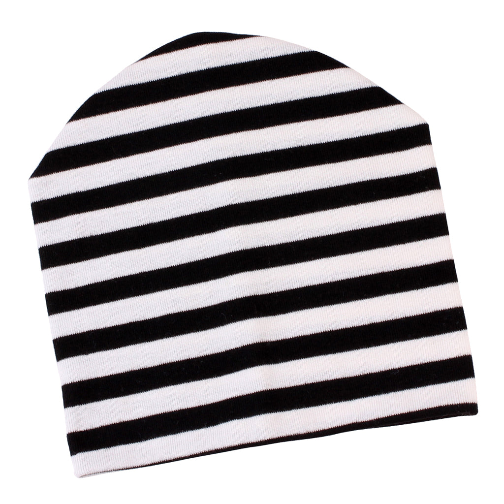 Girl&Boy Baby Infant Winter Warm Crochet Knit Hat Beanie Cap Black stripe