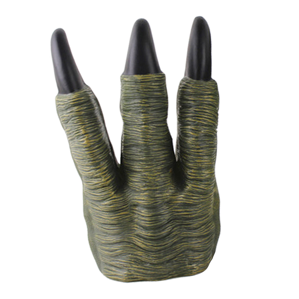 2xMonster Dinosaur Dragon Devil Costume Hands Puppet Claws Gloves Toys Green