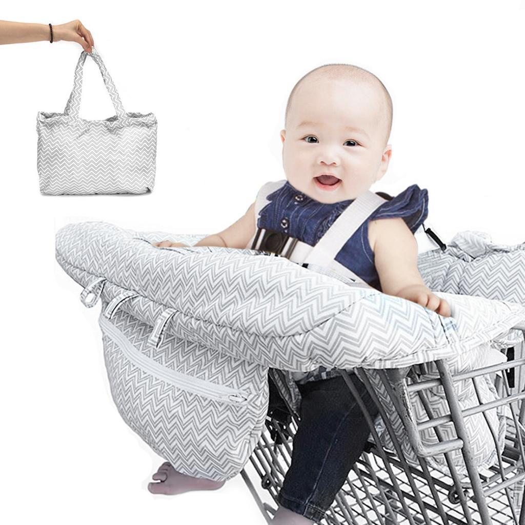 Infant High Chair Grocery Shopping Cart Cover Baby Toddlers Safety Harness