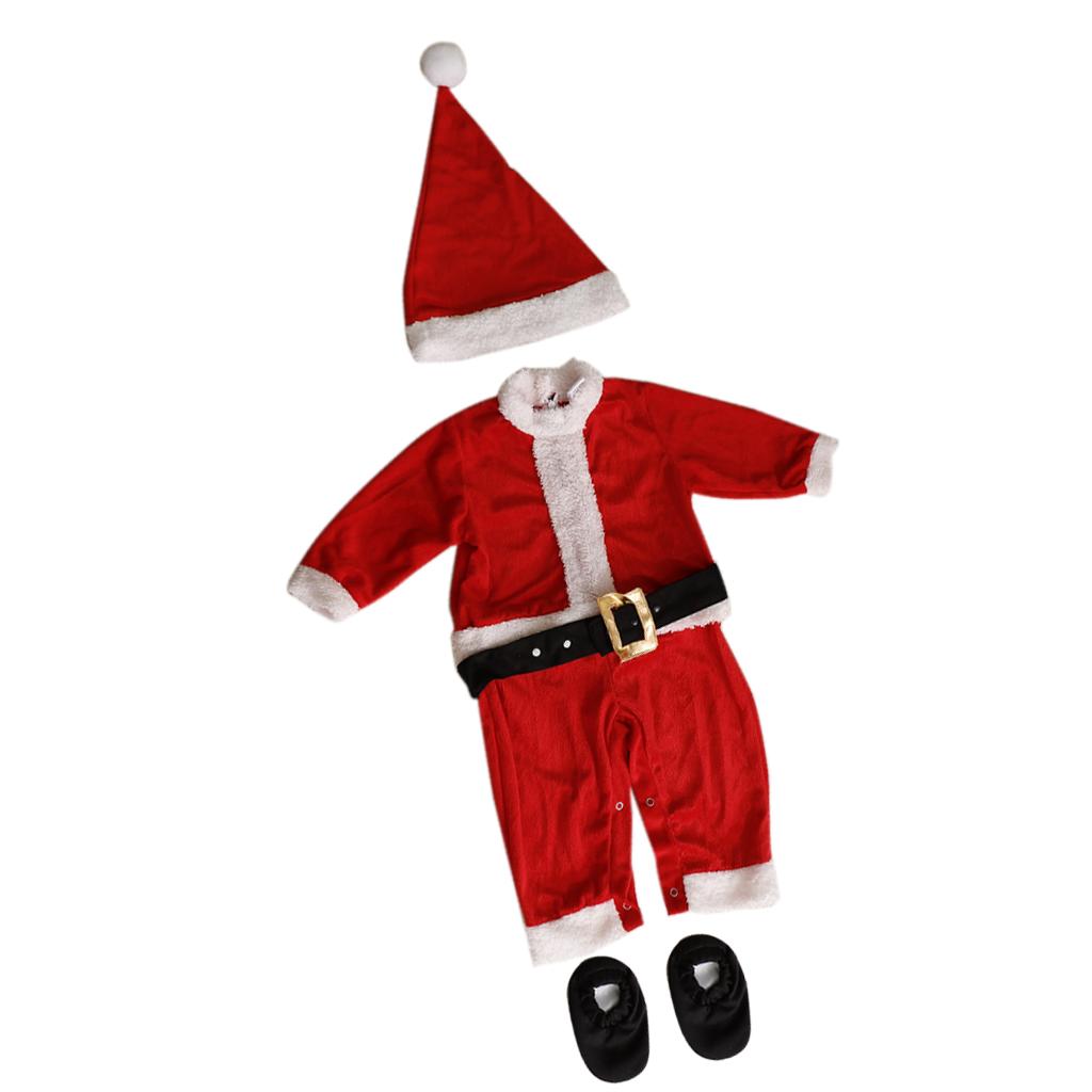 Baby Santa's Elf Fancy Dress Up Christmas Costume Outfit 10-12Months Santa Claus