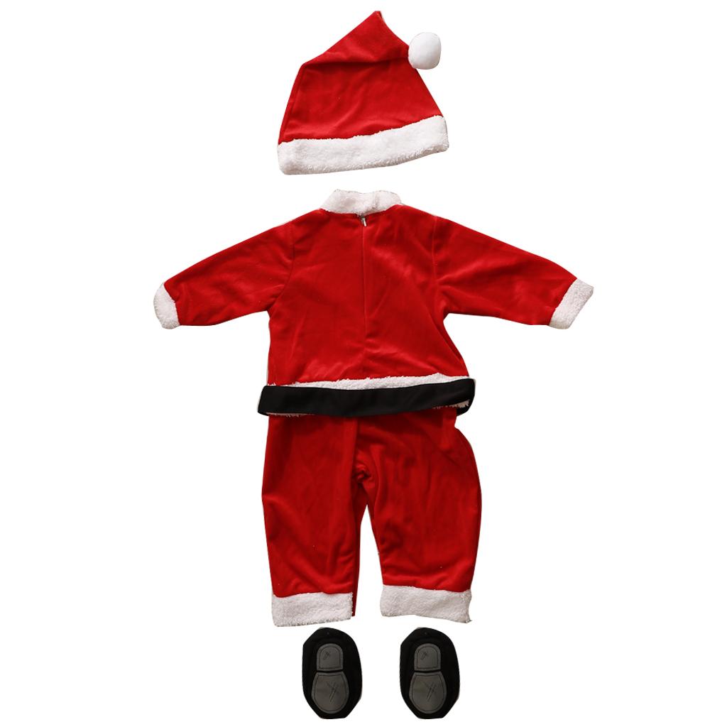 Baby Santa's Elf Fancy Dress Up Christmas Costume Outfit 10-12Months Santa Claus