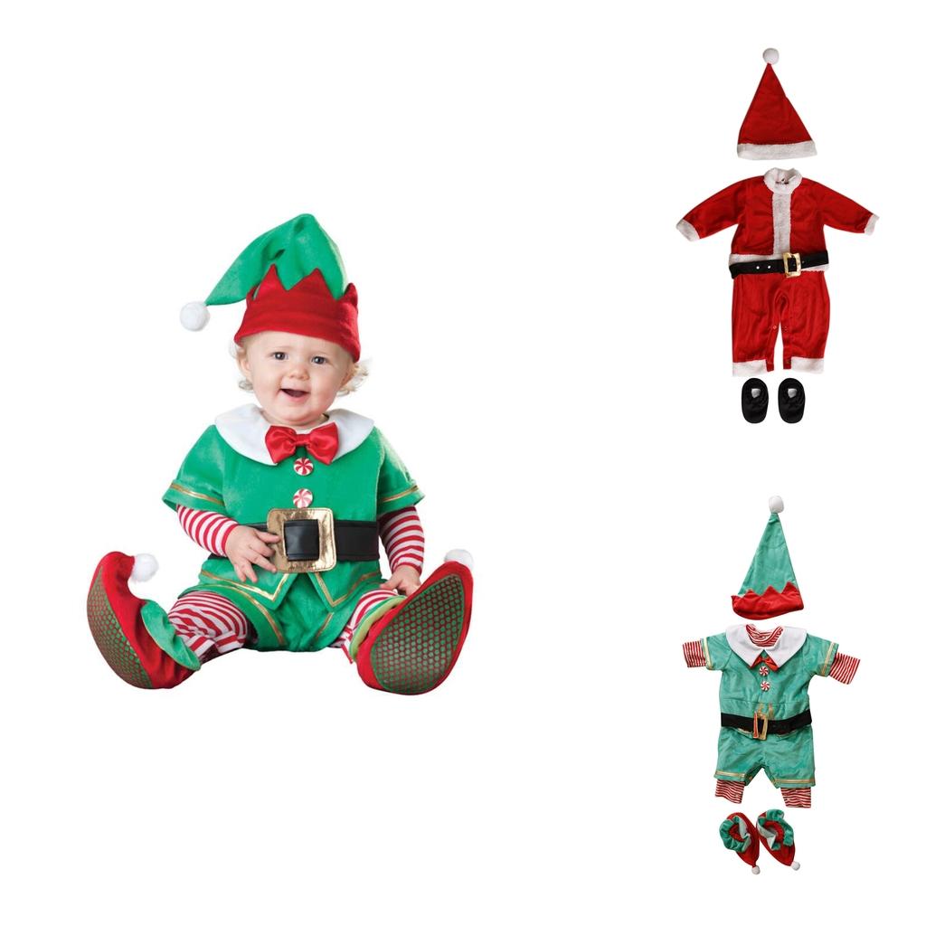 Baby Santa's Elf Fancy Dress Up Christmas Costume Outfit 10-12Months Santa Claus