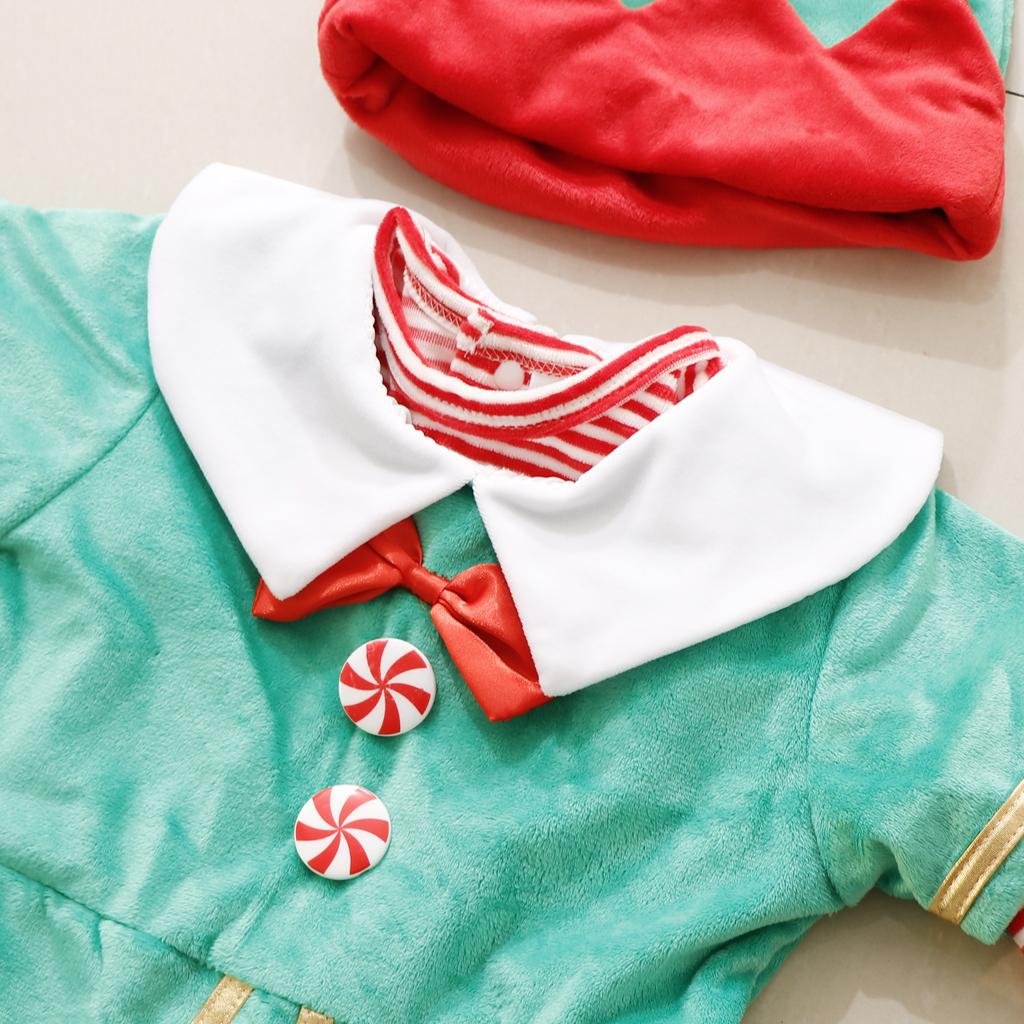 Baby Santa's Elf Fancy Dress Up Christmas Costume Outfit 10-12Months Santa Elf