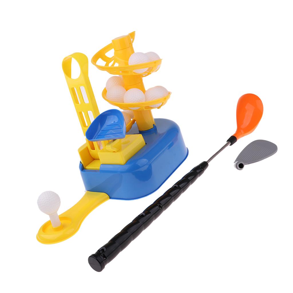 Childs Junior Golf Set Balls Clubs Trolley Kids Outdoor Garden Game Toy