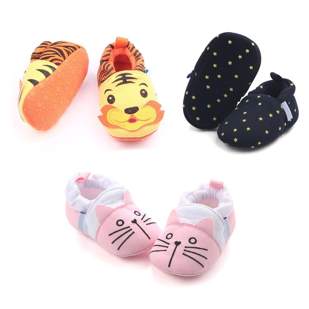 Cute Cartoon Animal Unisex Kids Toddler Soft Sole Baby Shoes Tiger - 11cm