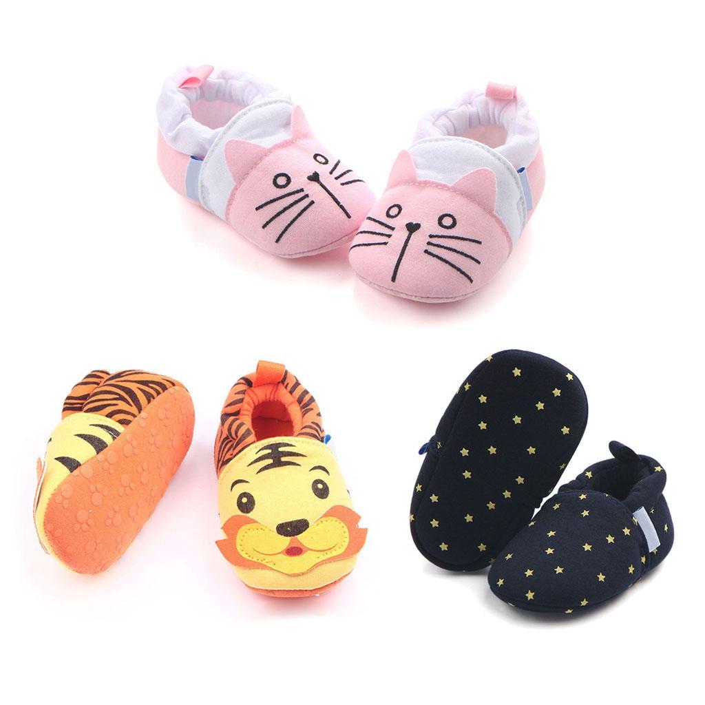 Cute Cartoon Animal Unisex Kids Toddler Soft Sole Baby Shoes Tiger - 11cm