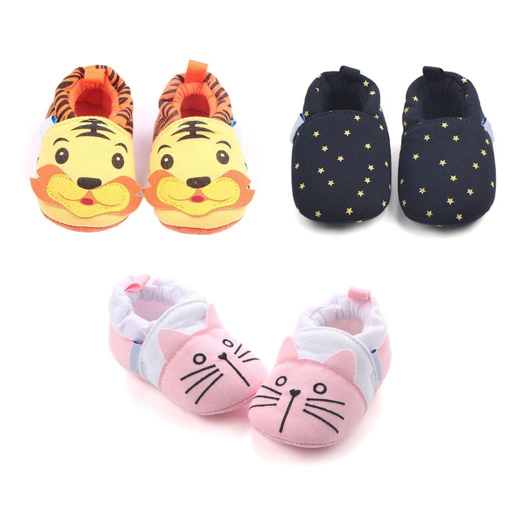 Cute Cartoon Animal Unisex Kids Toddler Soft Sole Baby Shoes Tiger - 11cm