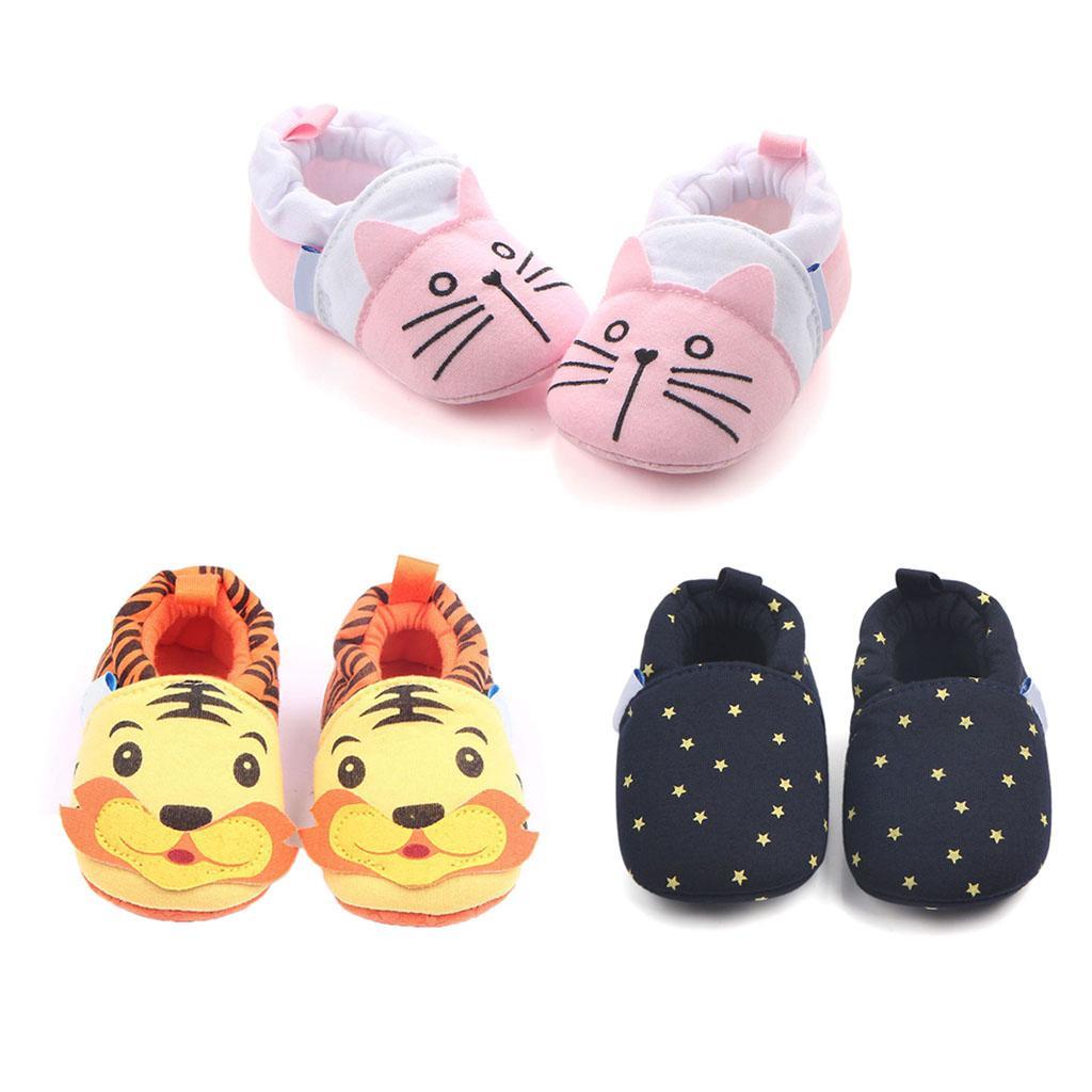 Cute Cartoon Animal Unisex Kids Toddler Soft Sole Baby Shoes Tiger - 11cm