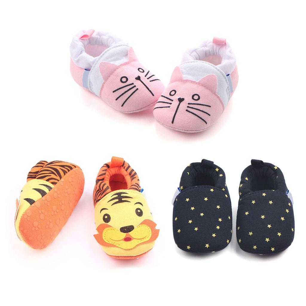 Cute Cartoon Animal Unisex Kids Toddler Soft Sole Baby Shoes Tiger - 11cm