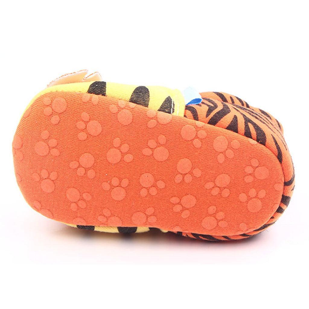 Cute Cartoon Animal Unisex Kids Toddler Soft Sole Baby Shoes Tiger - 11cm