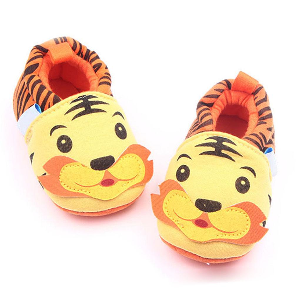 Cute Cartoon Animal Unisex Kids Toddler Soft Sole Baby Shoes Tiger - 13cm