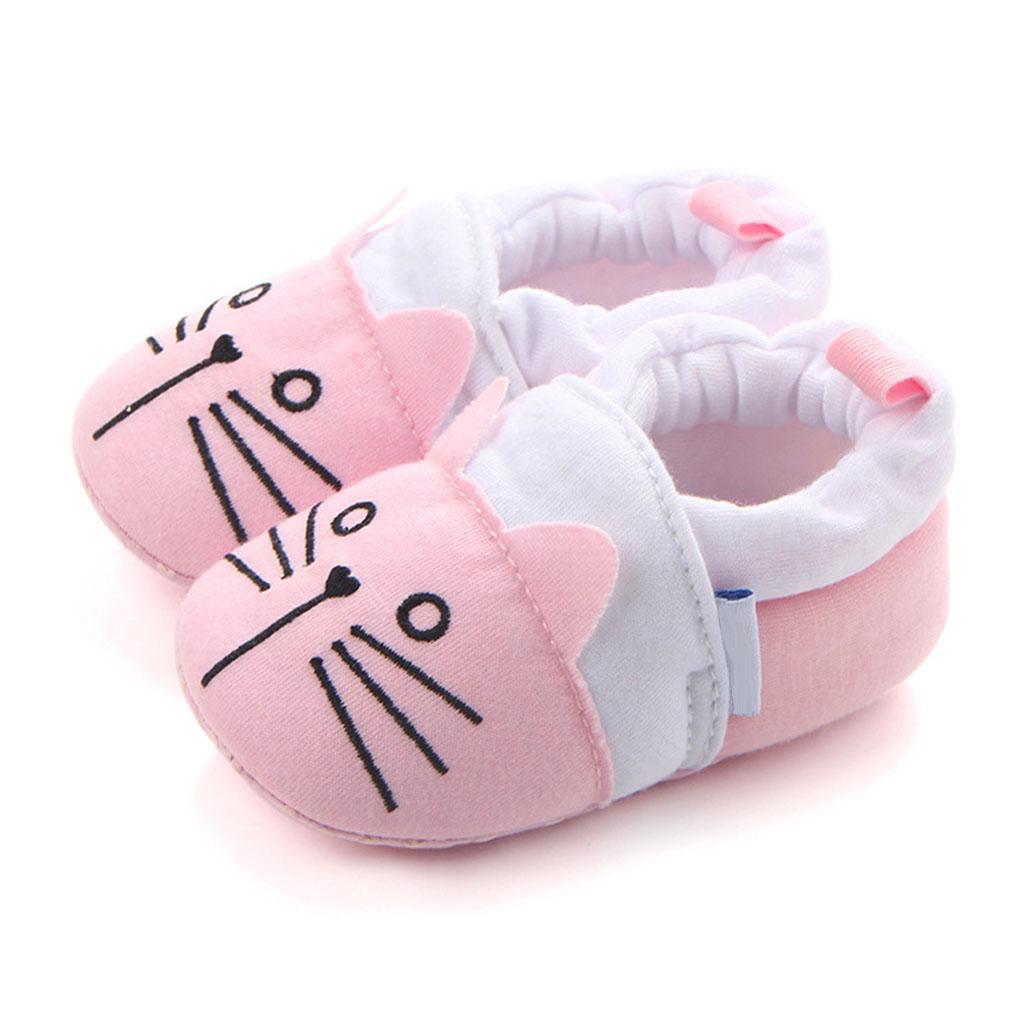 Cute Cartoon Animal Unisex Kids Toddler Soft Sole Baby Shoes Cat - 11cm