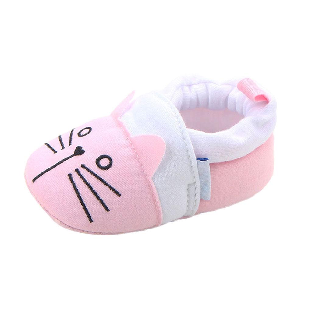 Cute Cartoon Animal Unisex Kids Toddler Soft Sole Baby Shoes Cat - 11cm