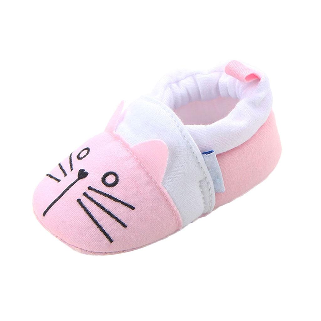 Cute Cartoon Animal Unisex Kids Toddler Soft Sole Baby Shoes Cat - 11cm