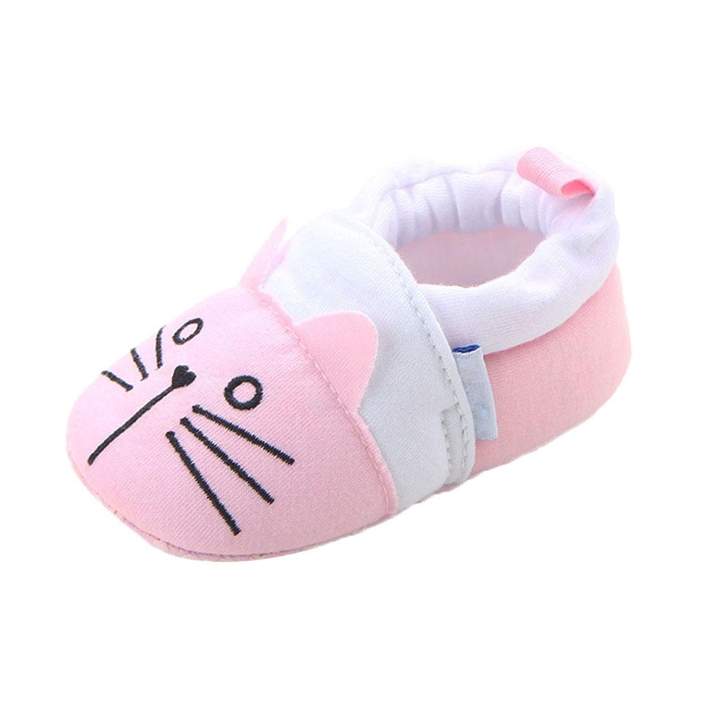 Cute Cartoon Animal Unisex Kids Toddler Soft Sole Baby Shoes Cat - 11cm