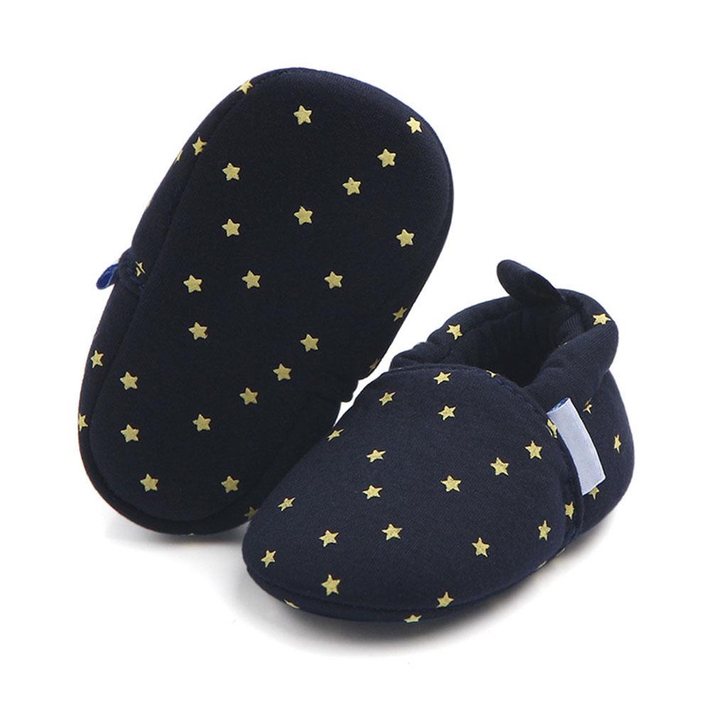 Cute Cartoon Animal Unisex Kids Toddler Soft Sole Baby Shoes Star - 12cm