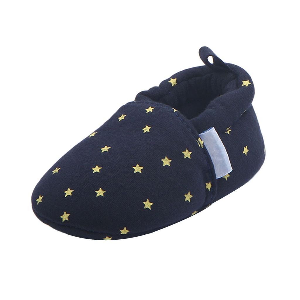 Cute Cartoon Animal Unisex Kids Toddler Soft Sole Baby Shoes Star - 12cm