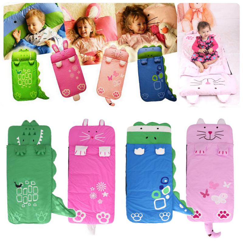Kids Plush Animal Sleeping Bag Soft Cotton Childrens Sleeping Sack Crocodile