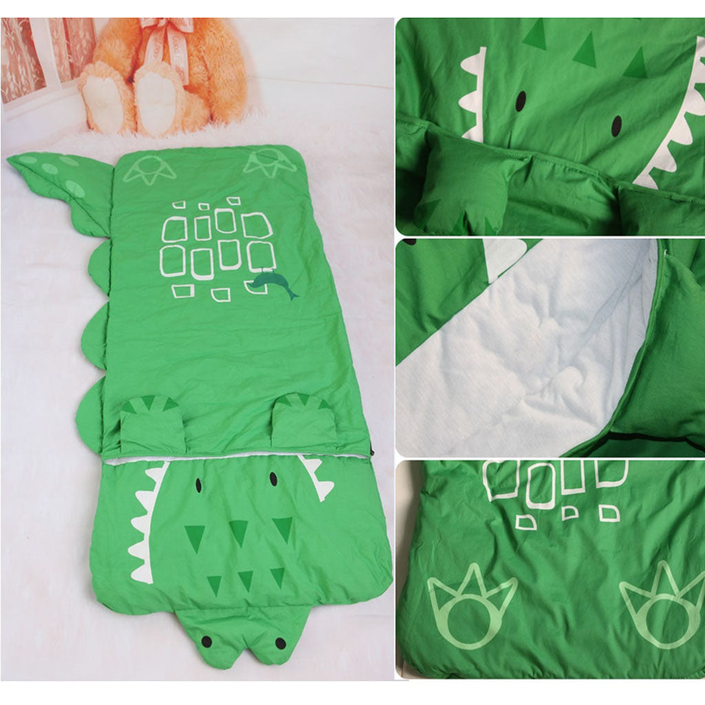 Kids Plush Animal Sleeping Bag Soft Cotton Childrens Sleeping Sack Crocodile