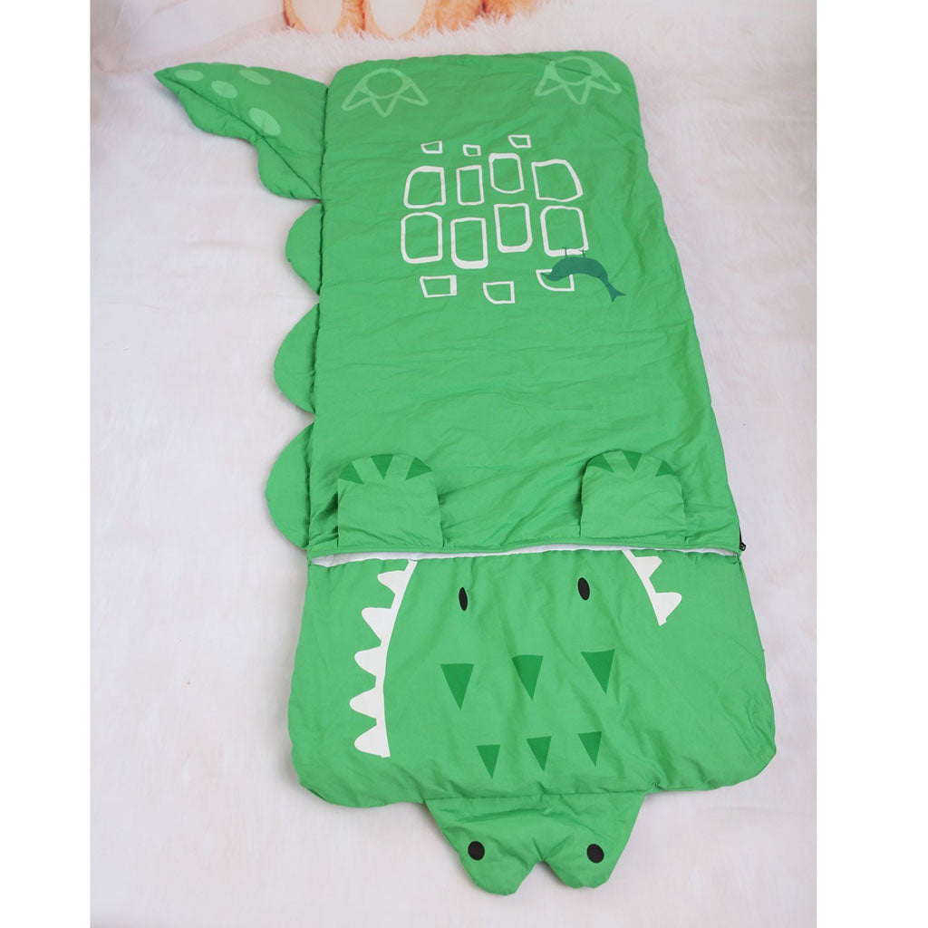 Kids Plush Animal Sleeping Bag Soft Cotton Childrens Sleeping Sack Crocodile