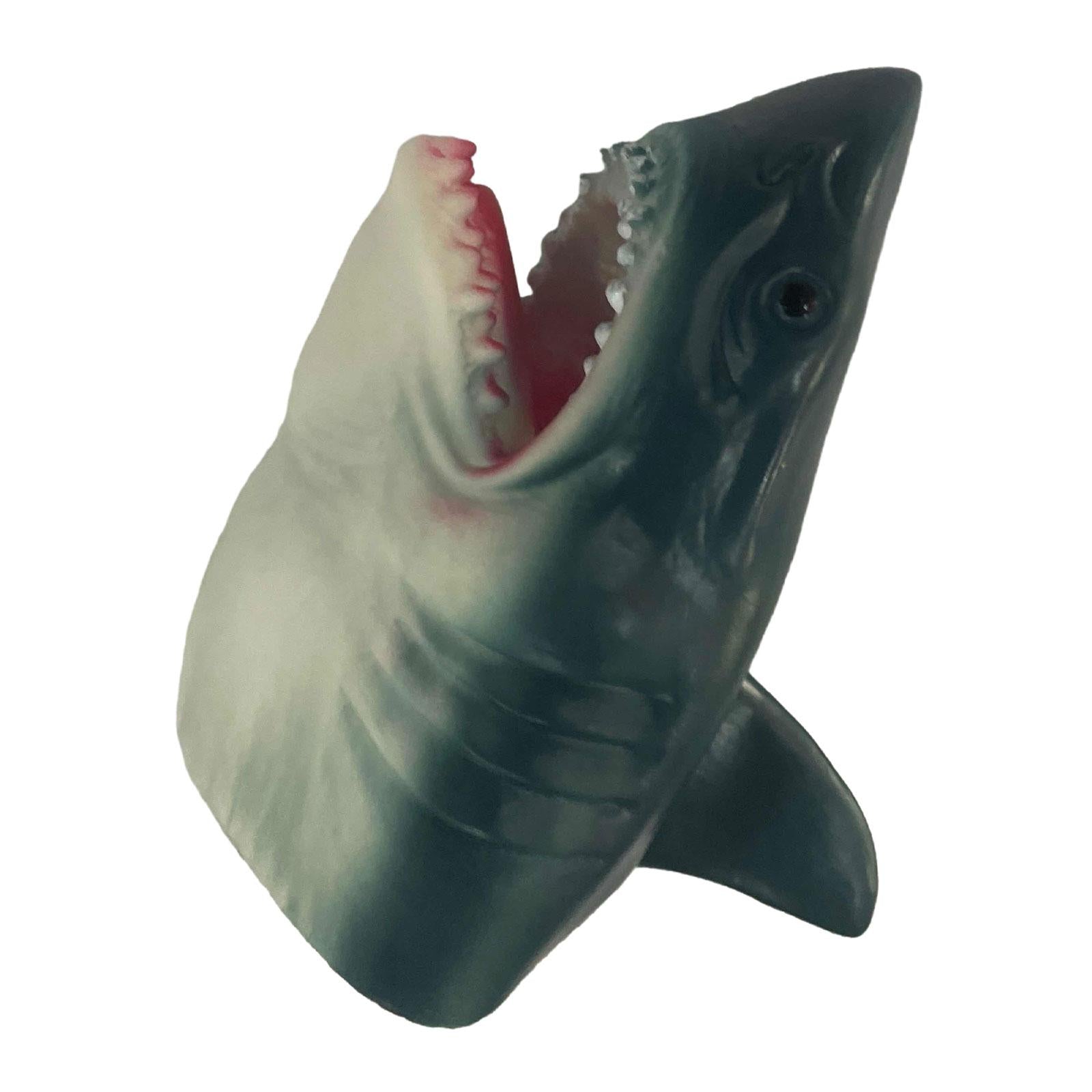 Simulation Dinosaur Animal Head Model Hand Puppet Kids Toy Shark