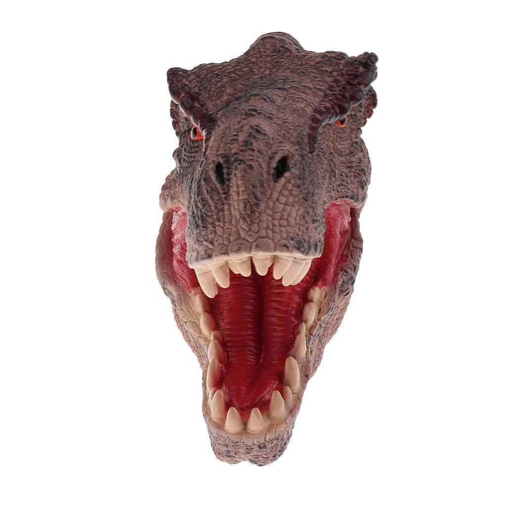 Simulation Dinosaur Animal Head Model Hand Puppet Kids Toy T-Rex