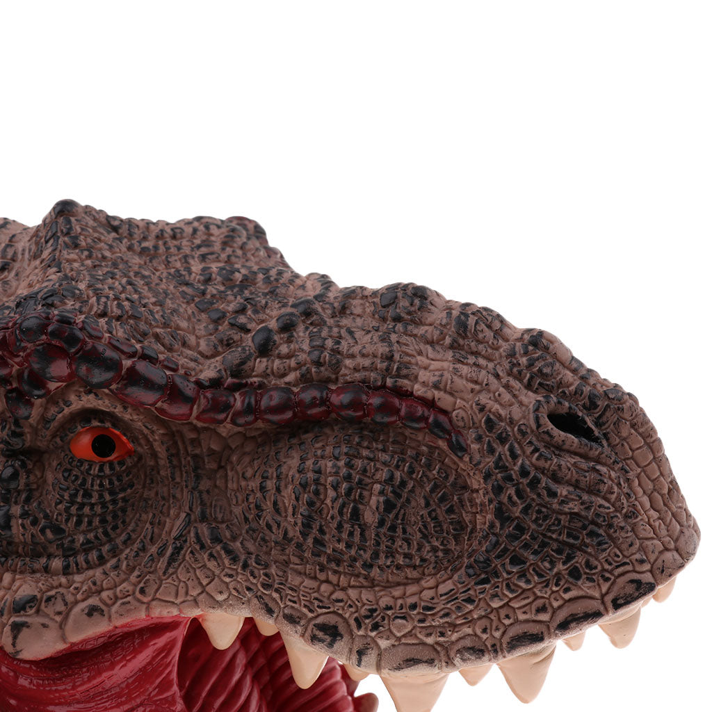 Simulation Dinosaur Animal Head Model Hand Puppet Kids Toy T-Rex