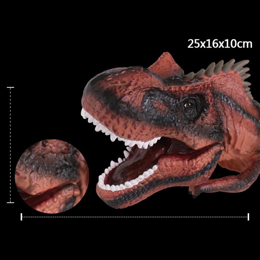 Simulation Dinosaur Animal Head Model Hand Puppet Kids Toy T-Rex 1 in Box