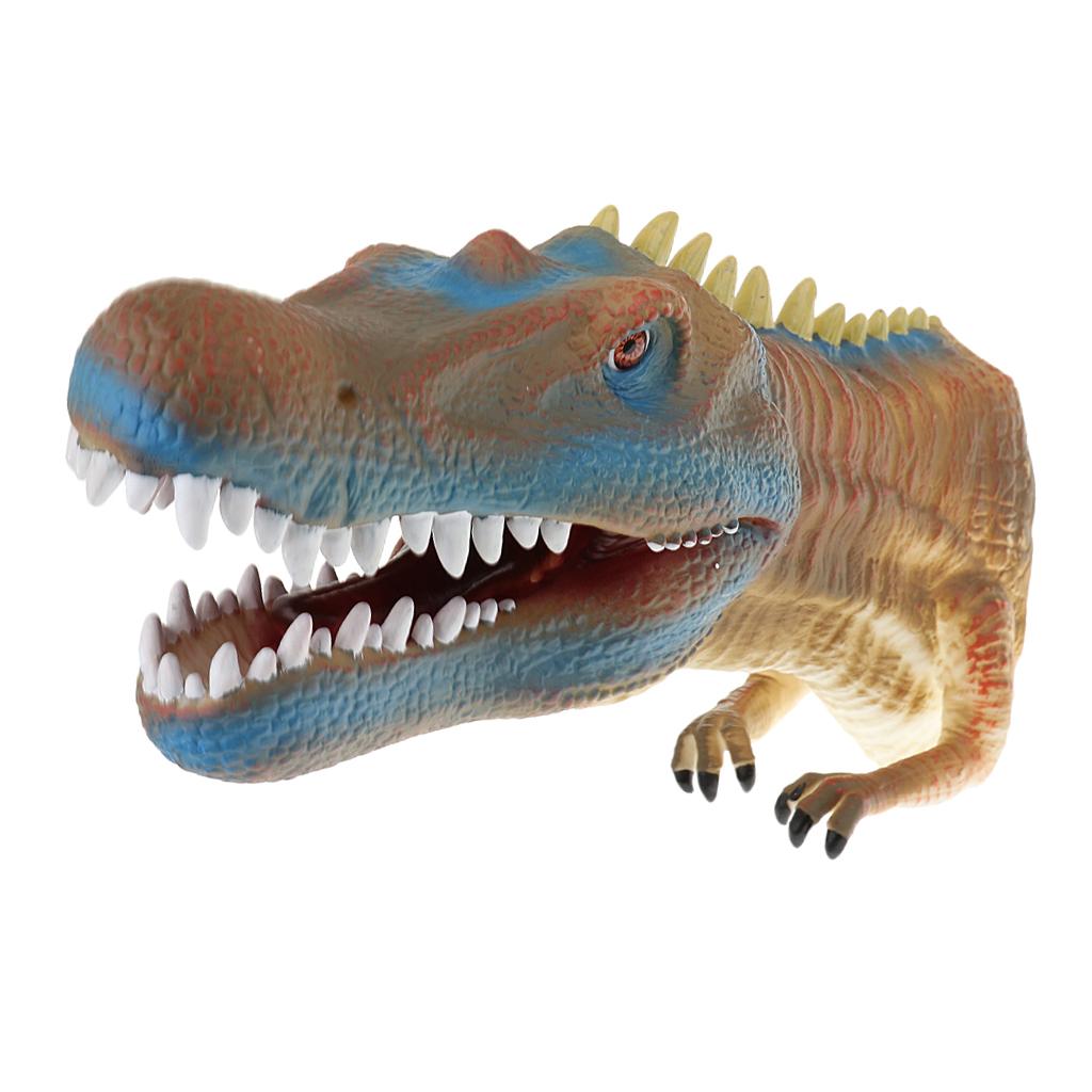 Simulation Dinosaur Animal Head Model Hand Puppet Kids Toy Baryonyx in Box